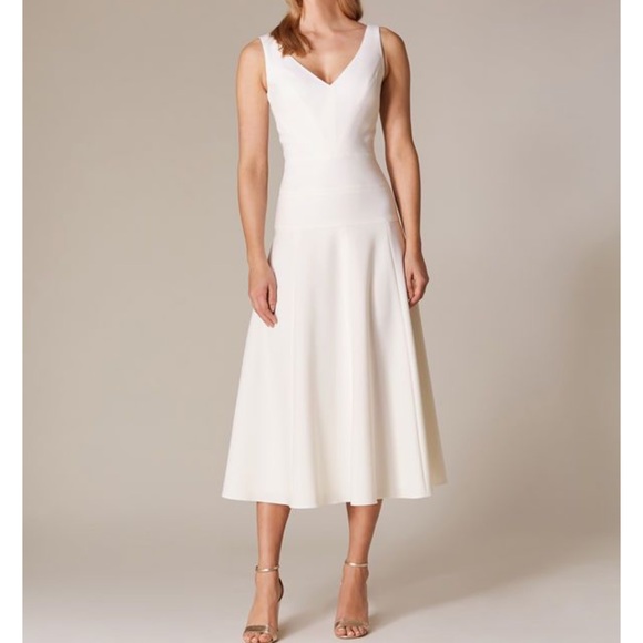 Karen Millen Dresses & Skirts - Karen Millen..Royal Ascot White Midi Dress
